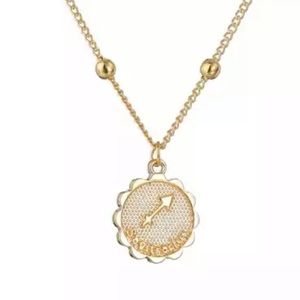 Sagittarius Zodiac Coin Necklace